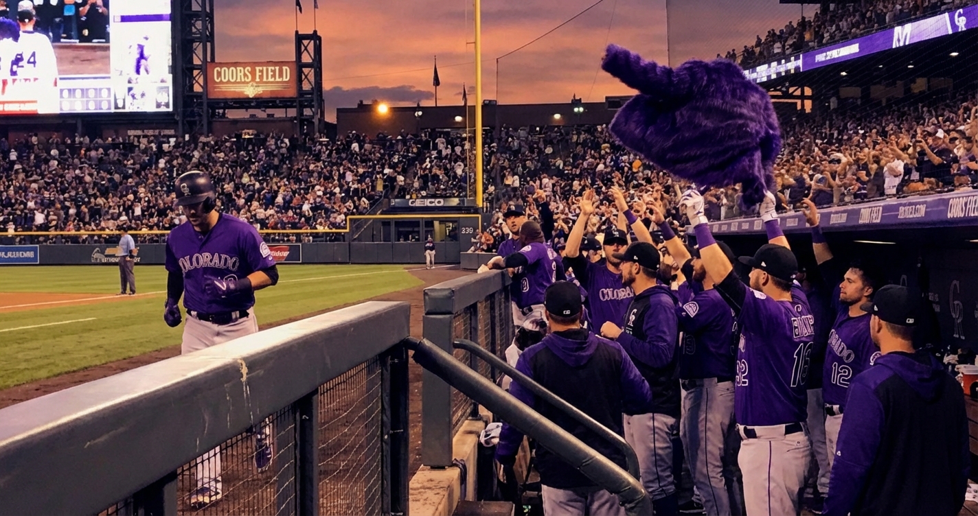 Rockies’ Troy Johnston Bunts, Doubles Off Bag, Then Crushes 407-Foot Bomb—All In One Night