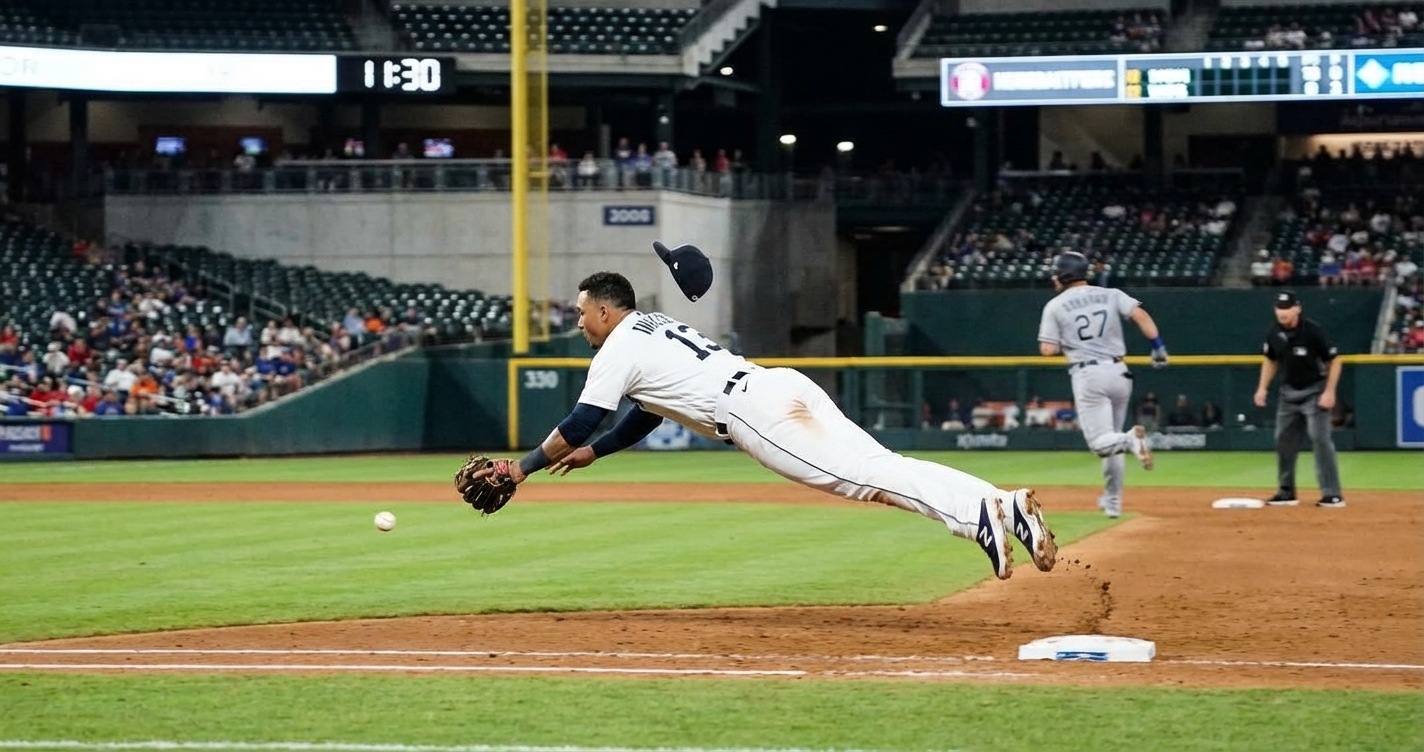 Insane Dive Turns Routine Bunt Into Viral Double-Play Gem