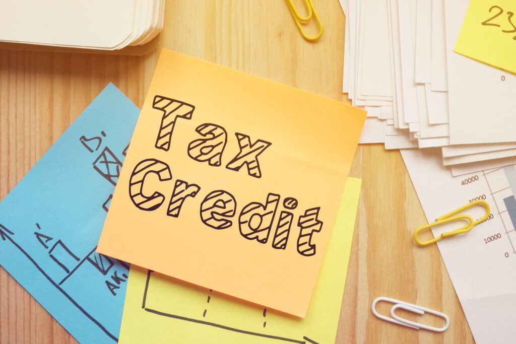 Tax credit on post it