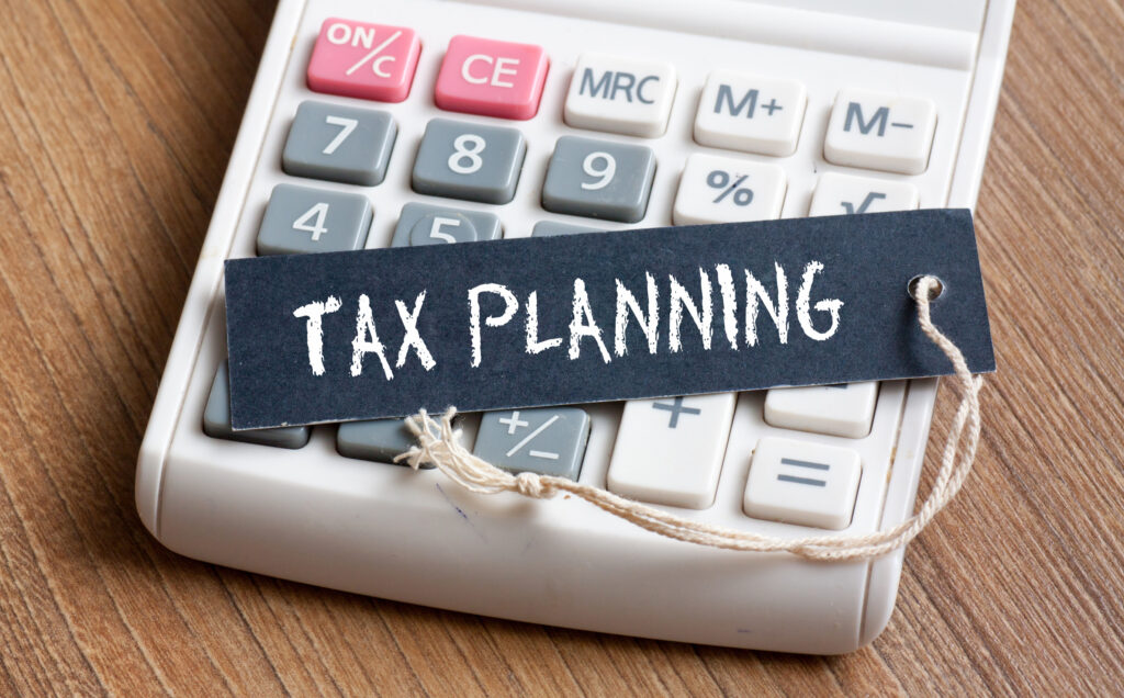 Tax Planning on calculator