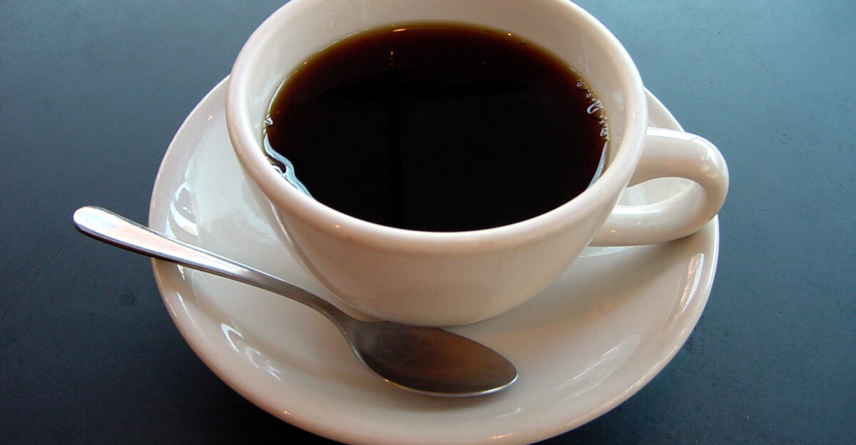 A photo of a cup of coffee