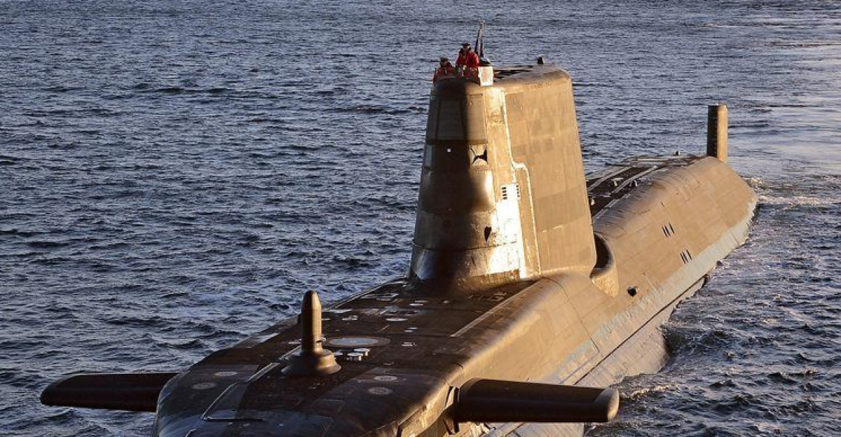 Astute class nuclear submarine HMS Ambush (British Royal Navy) by Kevin Straw