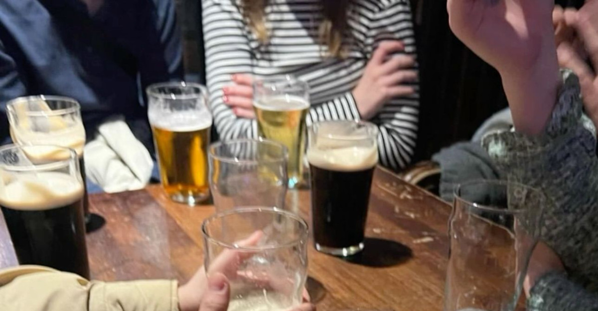 Beers and a chat by andr anne couture