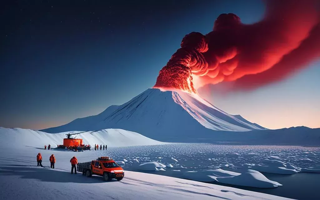 Erebus s Antarctic Volcano by Shiraz Hussain