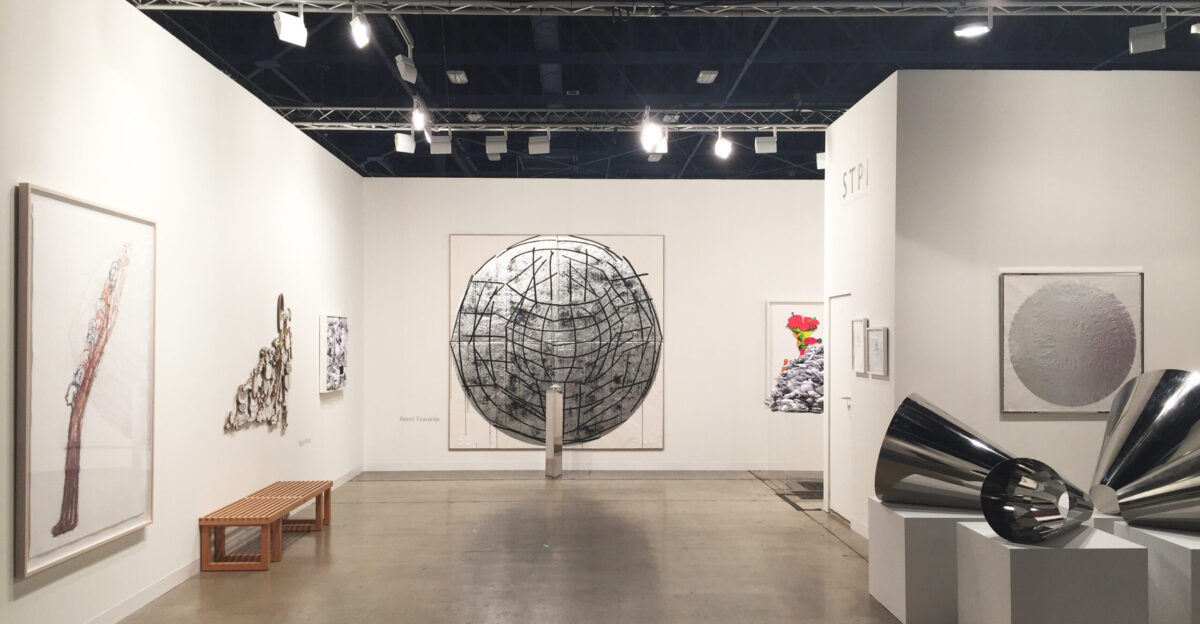 STPI s booth at Art Basel Miami Beach 2014