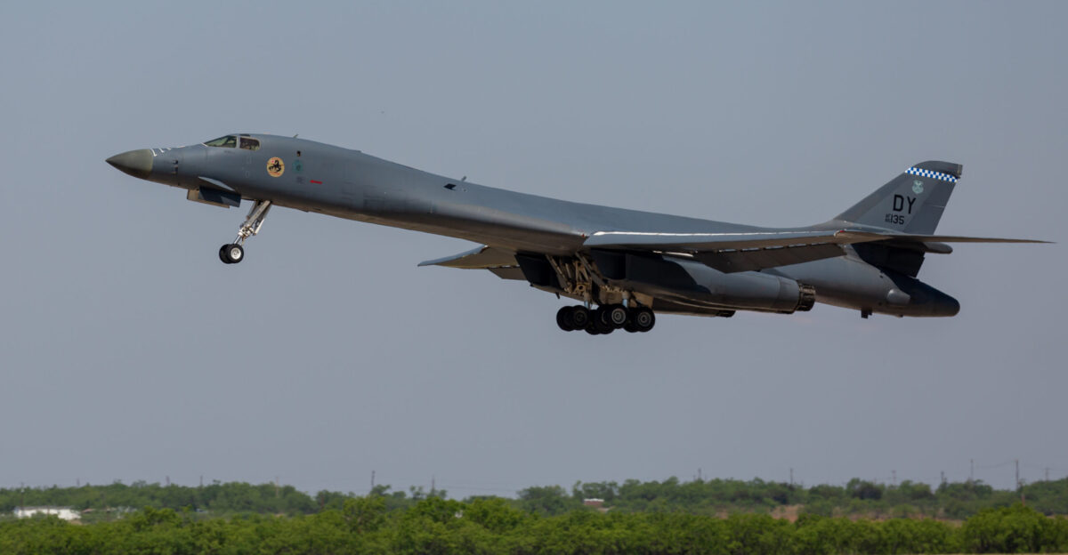A B-1B Lancer at the Dyess AFB Air Show in May 2018