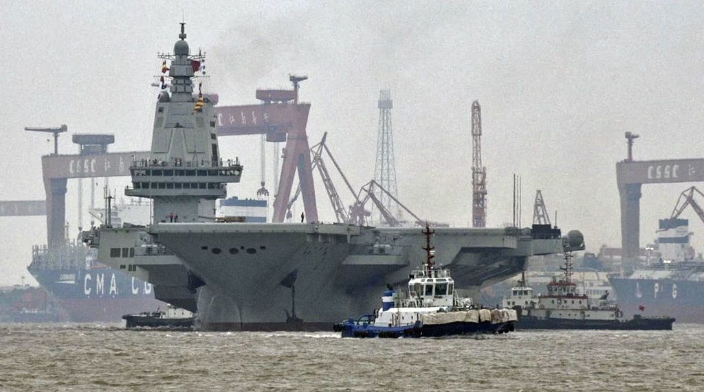 Chinese Aircraft Carrier Fujian Begins Sea Trials by David Cenciotti