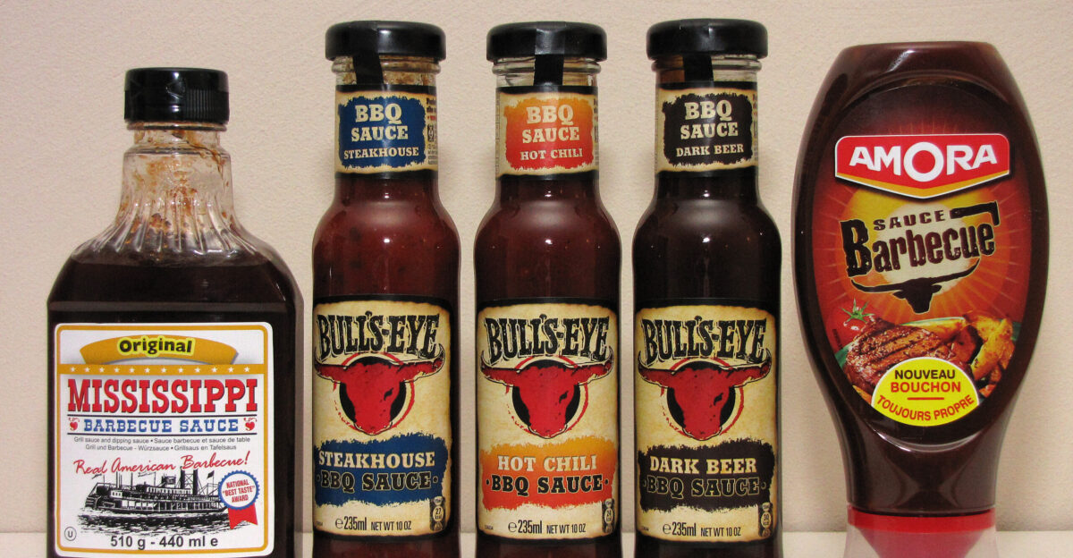 Bottles of Barbecuesauce