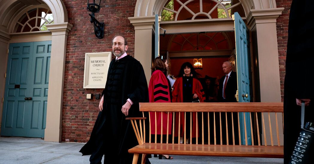 Alan Garber Will Stay On as Harvard s President Dr Garber took over as interim president after Claudine Gay resigned in January He will now serve as president through the 2026-27 academic year by Sean Levy