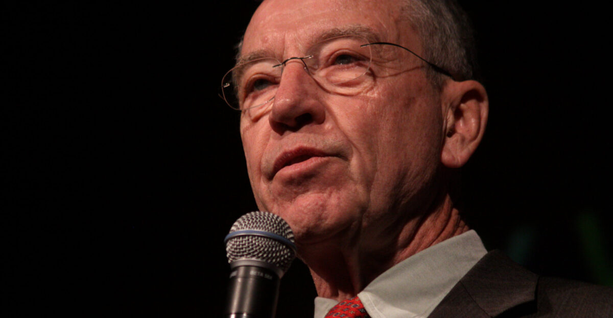 United States Senator Chuck Grassley speaking at the Night of the Rising Stars in Des Moines Iowa April 2 2011