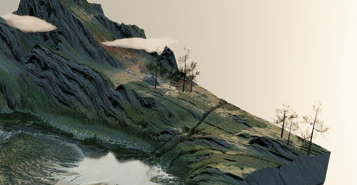 Green mountain by Kraig Fujii