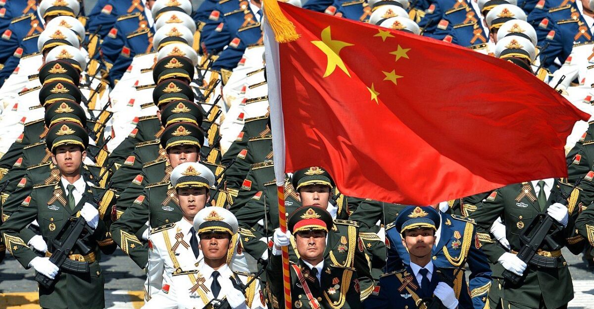 The People s Liberation Army with the PRC flag during the 2015 Moscow Victory Day Parade by Mad Baron