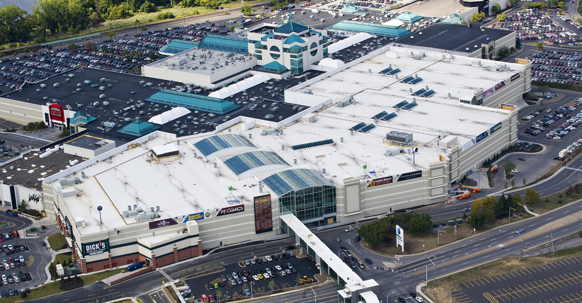 Aerial view of Destiny USA Syracuse New York