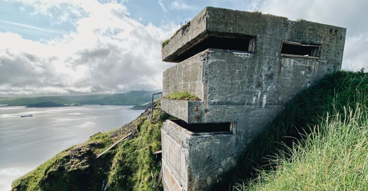 The Aleutian World War II National Historic Area is a U S National Historic Site on Amaknak Island in the Aleutian Island Chain of Alaska It offers visitors a glimpse of both natural and cultural history and traces the historic footprints of the U S Army Base Fort Schwatka located at the Ulakta Head on Mount Ballyhoo The fort 800 miles west of Anchorage the nearest large urban center was one of four coastal defense posts built to protect Dutch Harbor during World War II by Ryan Crowley