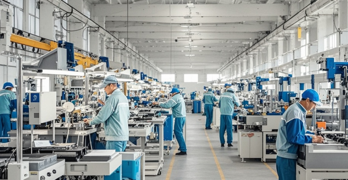 Busy factories modern workshops by DemirenBey