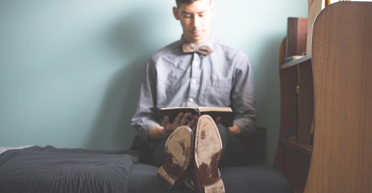 bed book man person reading room study student studying read reading man knowledge reading study study study student student student student student studying