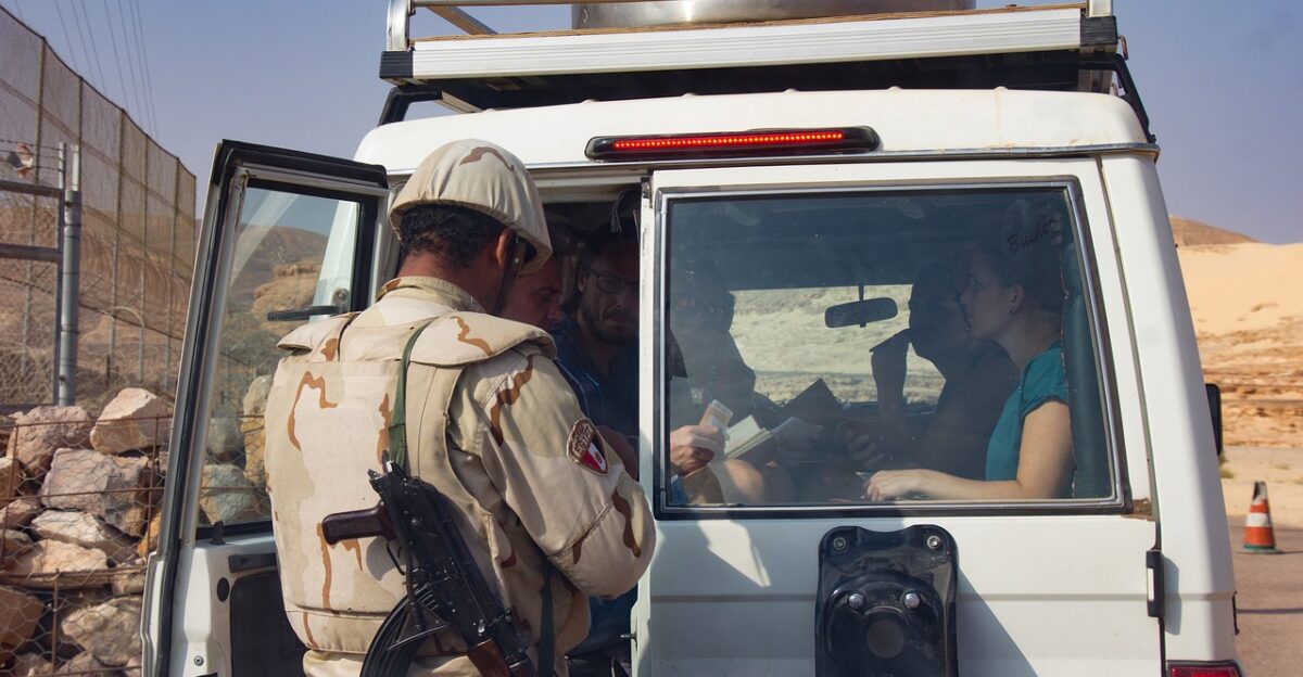 terror visit control border control border enter state border crossing the border to travel passport control entry customs id control stop cop weapon armed id machine tourists border control border control border control border control border control