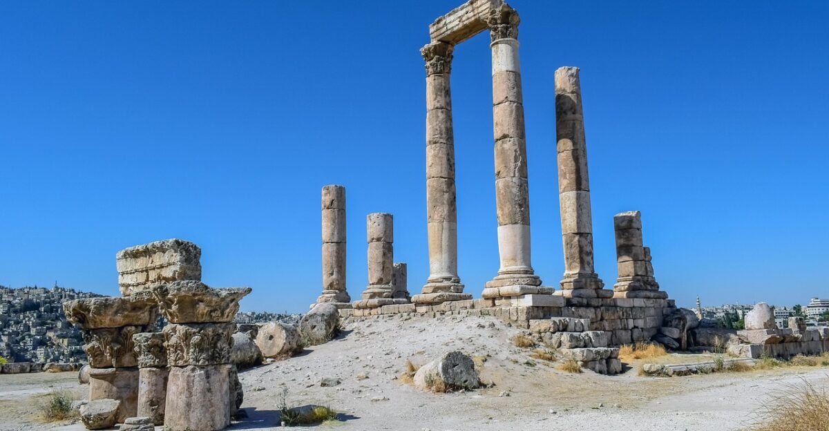 temple of hercules historic site roman temple pillars amman citadel ancient historic travel tourism pillars pillars pillars ancient ancient ancient ancient ancient