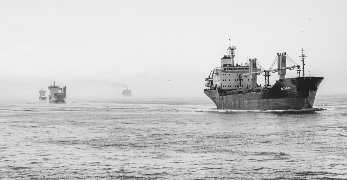 ships ocean sea vessels container ships cargo ships transportation nature nautical monochrome black and white