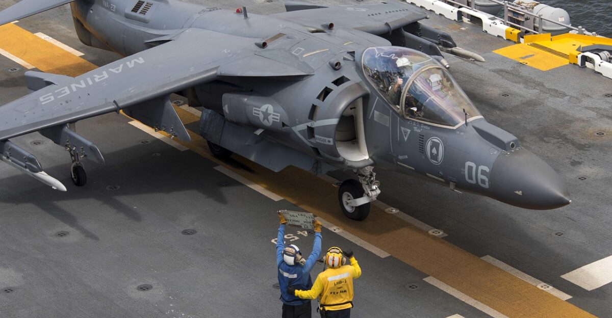 uss wasp lhd 1 av-8b harrier usn united states navy marines usmc marine corps aircraft vtol