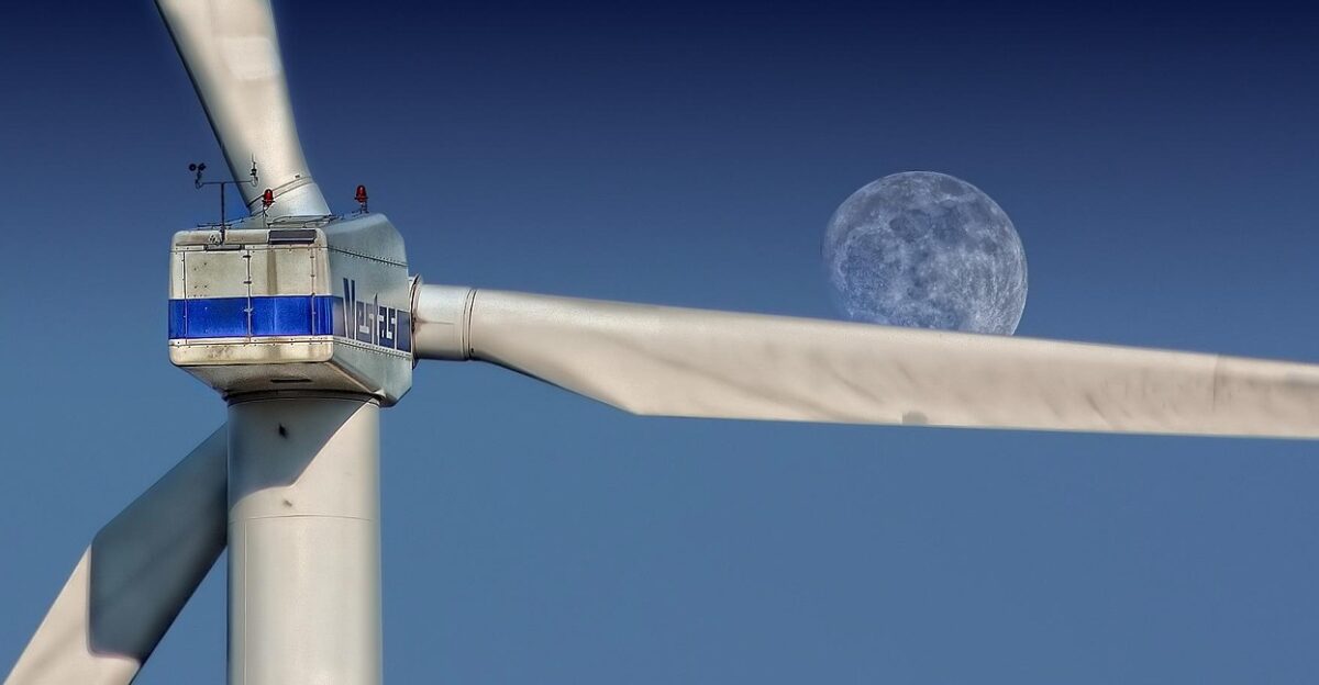 windmill sky nature moon turbine wind turbine wind farm wind power station wind power plant structure pinwheel wind energy night sky wind power environmental technology wind park renewable energy
