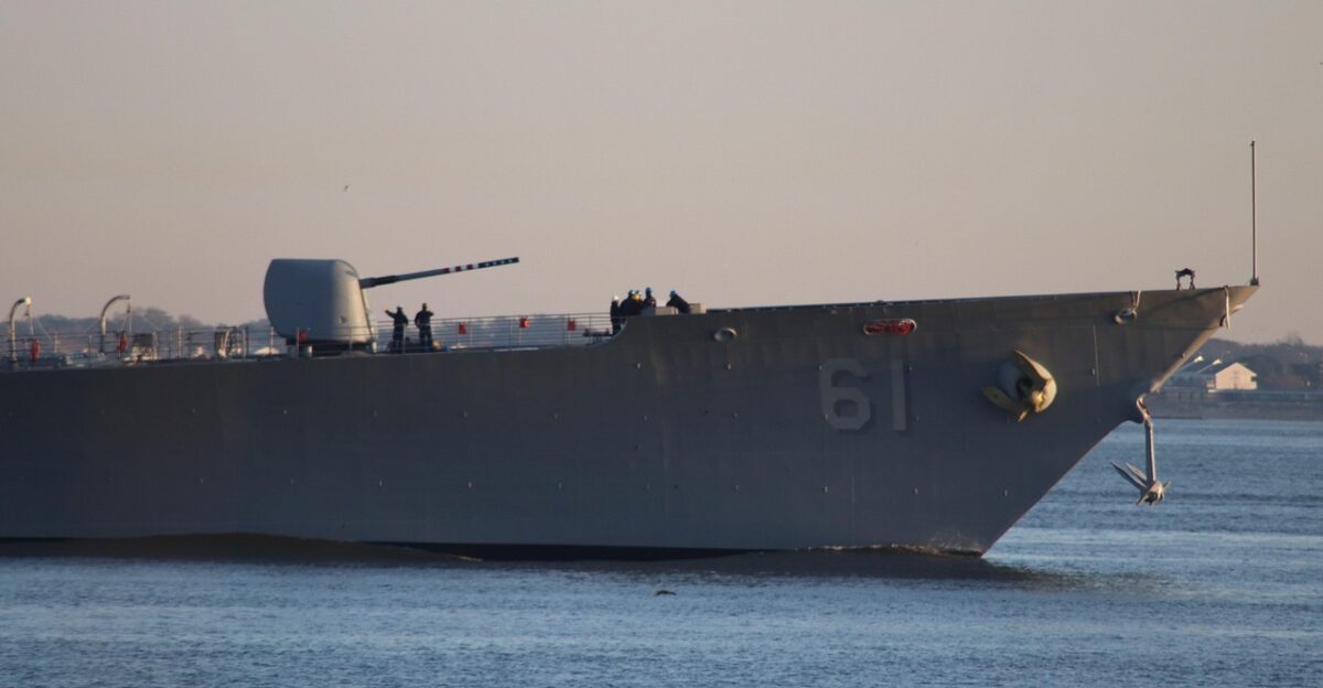 boat ship nature navy harbor ocean sea sunset sail uss monterey guided missile cruiser usn norfolk hampton roads virginia