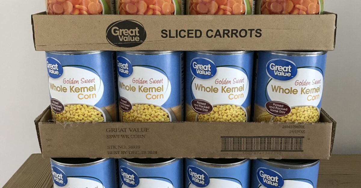 great value canned vegetables - One Hundred Dollars a Month