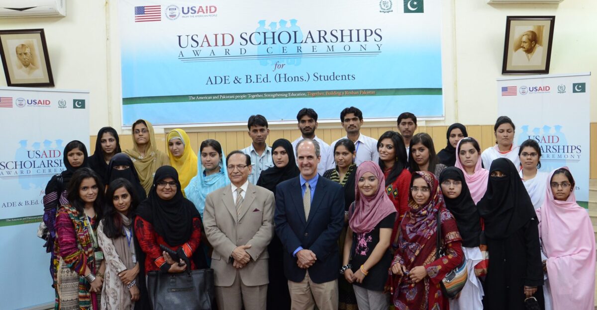 The U S Agency for International Development USAID through its Teacher Education Project awarded scholarships to 147 talented students enrolled in the recently introduced two-year Associate Degree in Education ADE and four-year Bachelor s Degree in Education programs in Punjab to Design Website