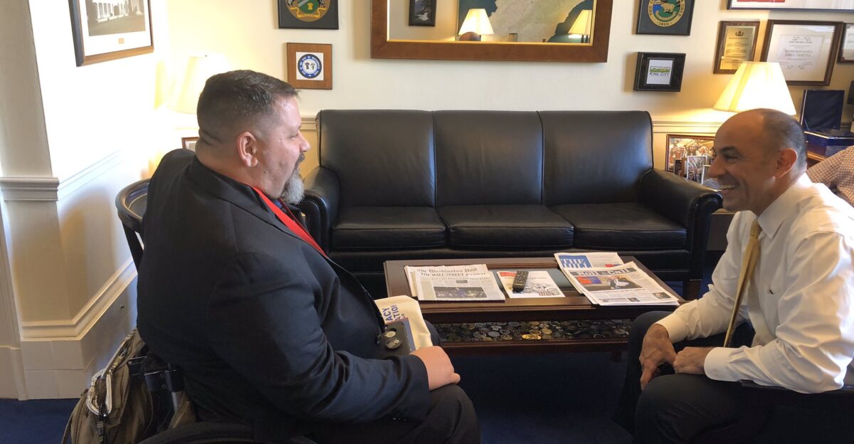 Appreciated meeting with PVA1946 today to talk about vital issues for veterans and all people with disabilities For our veterans I introduced the VetsETA Act to ensure they have safe and reliable transportation to their VA and other care appointments PushingAccessForward