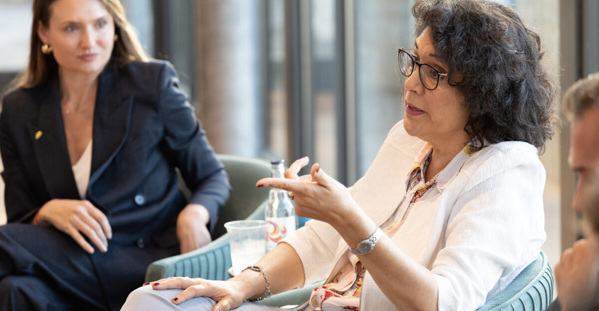 Sarah Rountree Schlessinger and Dr Maria-Elena Giner The LBJ Future Forum and the Lady Bird Johnson Wildflower Center held a conversation on Tuesday June 10 2025 in the Great Hall at the Lady Bird Johnson Wildflower Center to explore the future of Texas water The discussion explored three specific concepts the implications of growing water scarcity conservation efforts being made to address it and the public-private partnerships fueling a new frontier of innovation The panelists were Dr Maria-Elena Giner Former U S Commissioner of the International Boundary and Water Commission Jay Kleberg Executive Director The Gulf Trust and Scott Moorhead CEO Texas Water Trade The Moderator was Sarah Rountree Schlessinger CEO Texas Water Foundation LBJ Library photo by Jay Godwin 06 10 2025