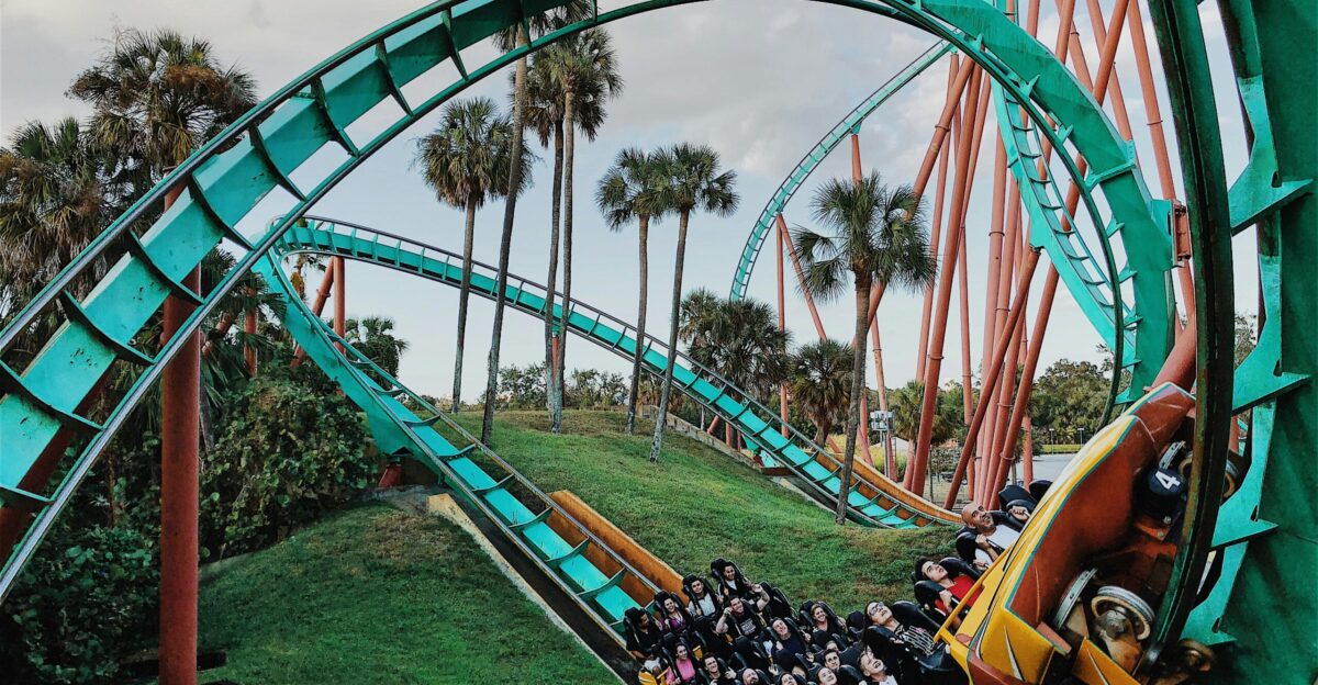 teal and orange space shuttle