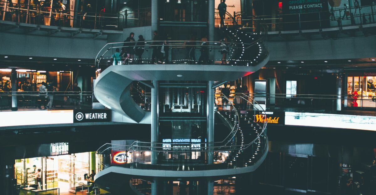 people walking inside building