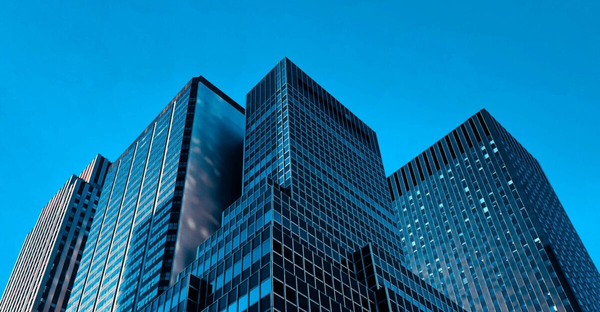 low angle view high rise buildings