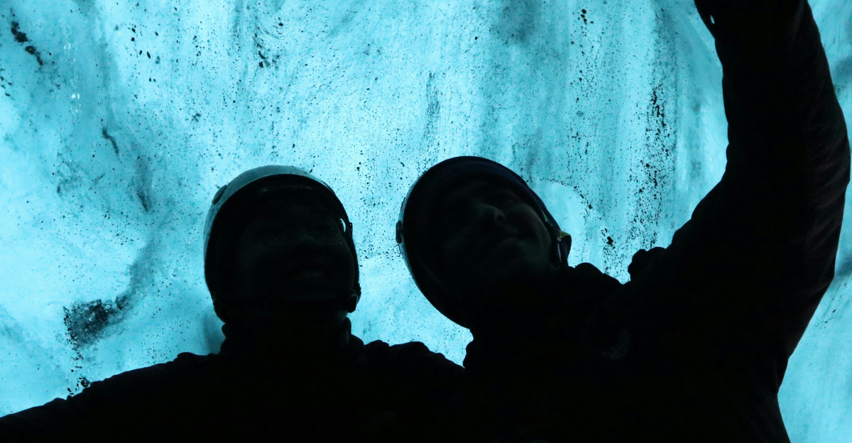 a couple of people that are taking a picture