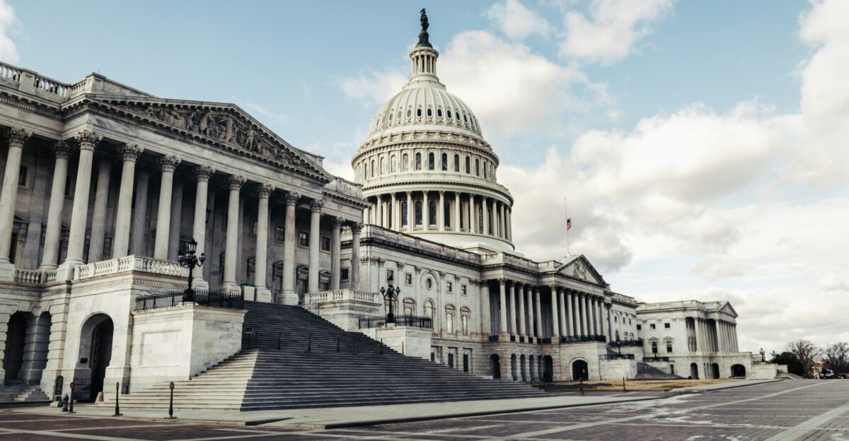 the capitol building in washington d c is shown