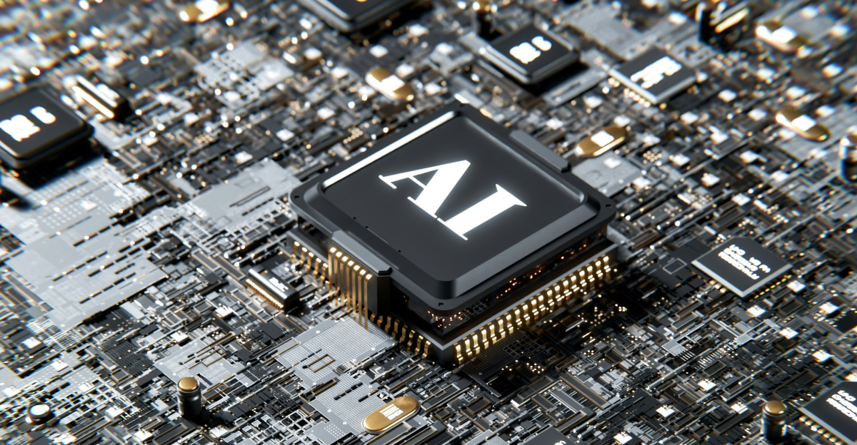 a computer chip with the letter a on top of it
