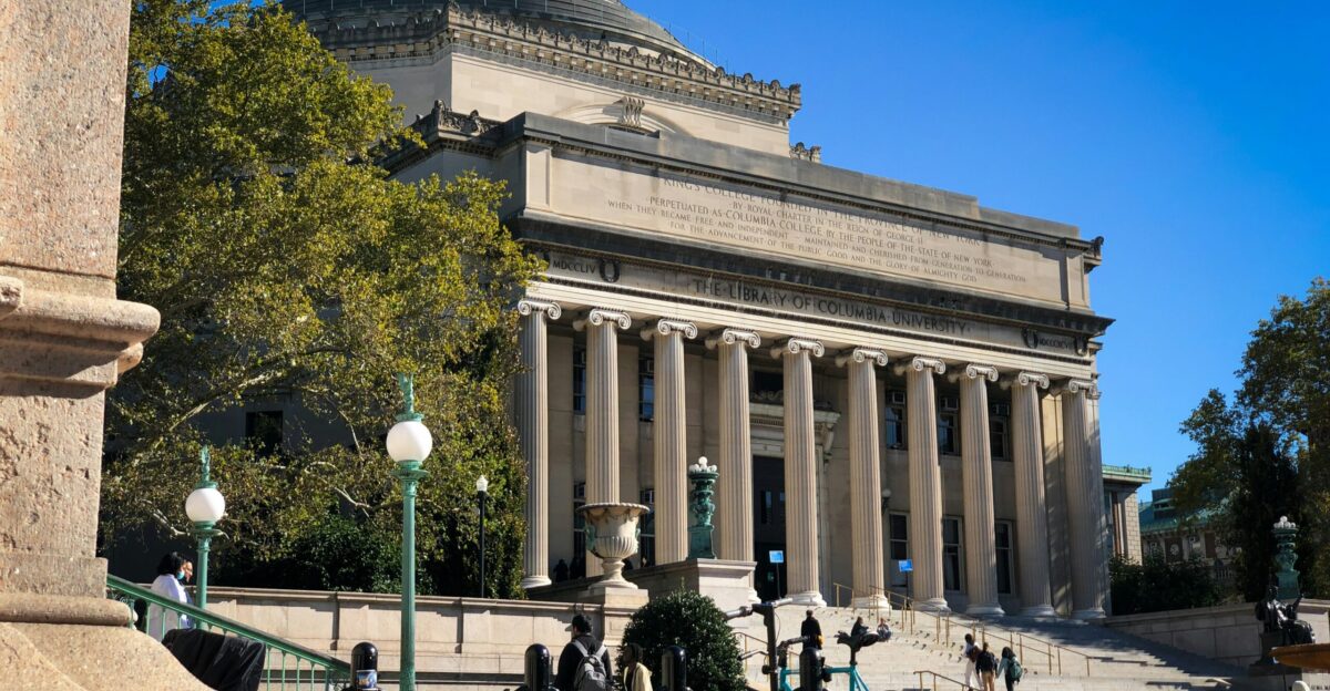 a bike is parked in front of a building