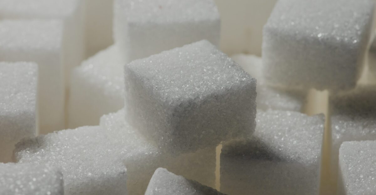 a pile of sugar cubes sitting on top of each other