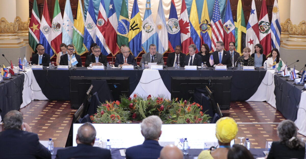 President Bernardo Ar valo of the Los Angeles Declaration on Migration and Protection on May 7 2024