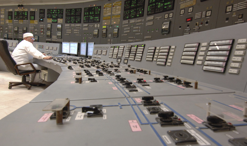 Kursk Nuclear Power Plant A power-generating unit control panel at Kursk Nuclear Power Plant in the town of Kurchatov