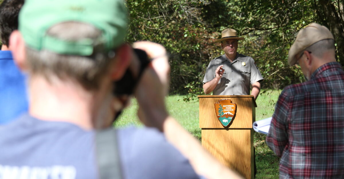 Recognizing its incredible diversity of stream life and years of efforts to conserve that diversity the Little Tennessee River basin has been designated the nation s first Native Fish Conservation Area The designation took place at an October 2015 ceremony at Abrams Creek Great Smoky Mountains National Park In 2008 Trout Unlimited Federation of Fly Fishers and the Fisheries Conservation Foundation came together to develop a new way to approach native fish conservation on a large scale based on coordination at local state and federal levels while recognizing the importance of recreation and multiple economic river uses The result of that meeting is the Native Fish Conservation Area designation Native Fish Conservation Areas NFCAs are river basins with a focus on stream management for the conservation and restoration of native fish and other aquatic life paired with compatible recreational and commercial uses with the end goal of ensuring the long-term survival of native aquatic species The North Carolina Wildlife Federation brought the concept to North Carolina and was instrumental in identifying the Little Tennessee River basin as a conservation area The Little Tennessee River basin stretches from North Georgia across North Carolina and into Tennessee and includes the Little Tennessee Tuckasegee Oconaluftee Nantahala Tellico and Cheoah Rivers along with all their tributaries It s home to more than 100 species of fish and 41 aquatic animals considered rare at the federal or state level including a handful found nowhere else in the world such as the Citico darter smoky madtom and Little Tennessee crayfish The designation is supported by the Little Tennessee River Basin Native Fish Conservation Partnership which includes American Rivers Conservation Fisheries Inc Eastern Band of Cherokee Indians Georgia Department of Natural Resources Land Trust for the Little Tennessee National Park Service N C Wildlife Resources Commission Sierra Club - Tennessee Chapter Tennessee Department of Environment and Conservation Tennessee Valley Authority Tennessee Wildlife Resources Agency Trout Unlimited U S Fish and Wildlife Service U S Forest Service and Watershed Association of the Tuckasegee River Photo credit Gary Peeples USFWS