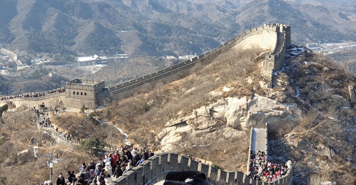 Photo of tourists at The Great Wall of China taken during Spring Festival