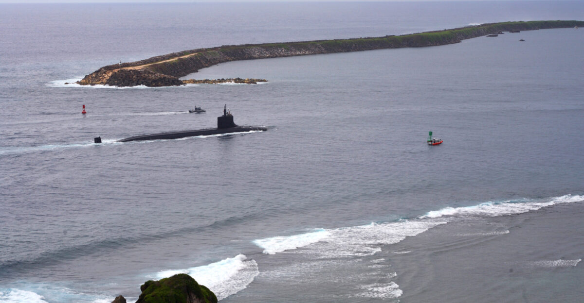 Santa Rita Guam Oct 19 2006 - Fast-attack submarine USS Seawolf SSN 21 enters Apra Harbor This was the first time a Seawolf-class vessel has made a port call in Guam The nuclear-powered attack submarine is a unique multi-mission platform that provides enhanced payload capabilities U S Navy photo by Mass Communication Specialist 2nd Class Edward N Vasquez RELEASED