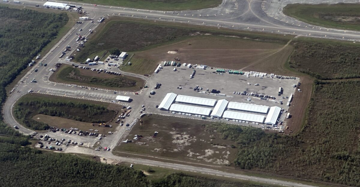 Alligator Alcatraz eats valuable Florida runway by Michael and the Slipper Tree