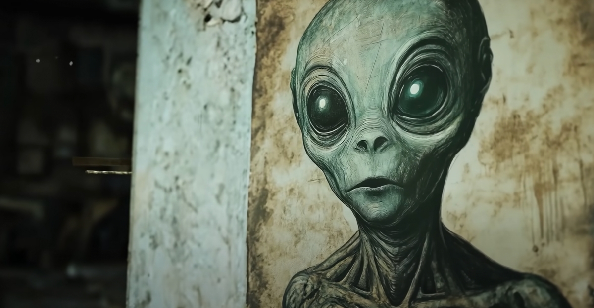 Rendered Alien Drawing