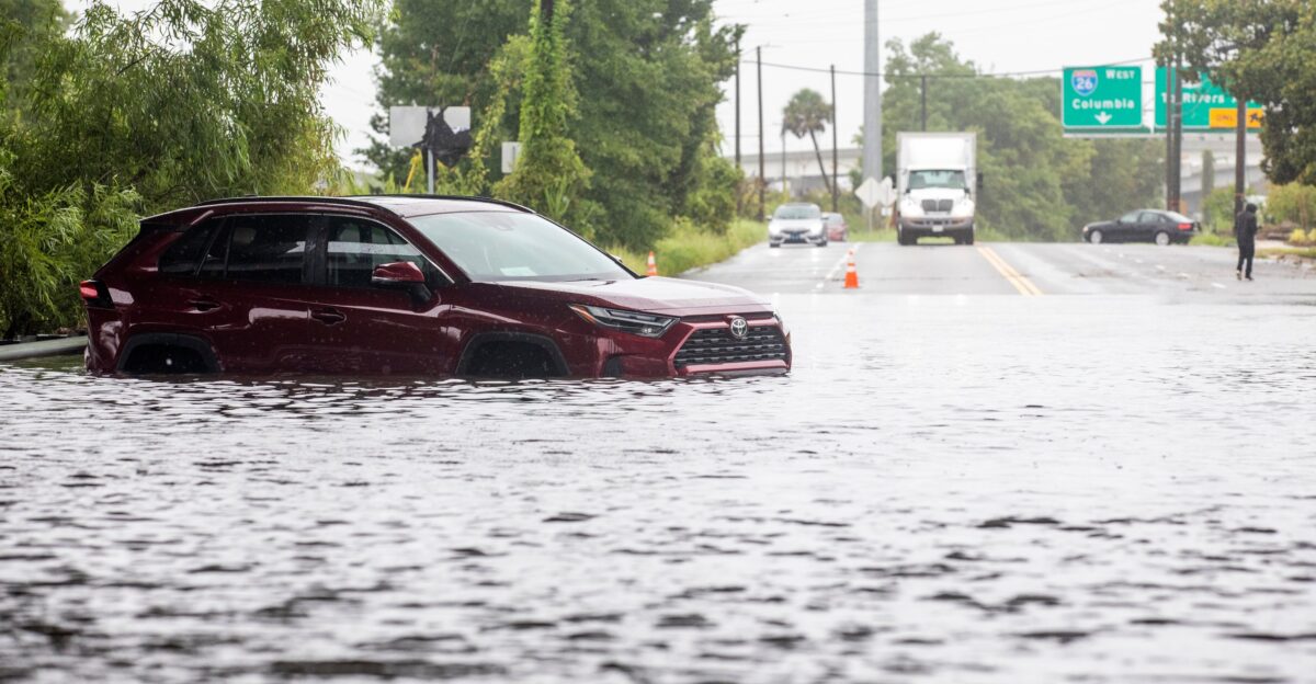 The Latest Tropical Storm Debby churns off the US Southeast