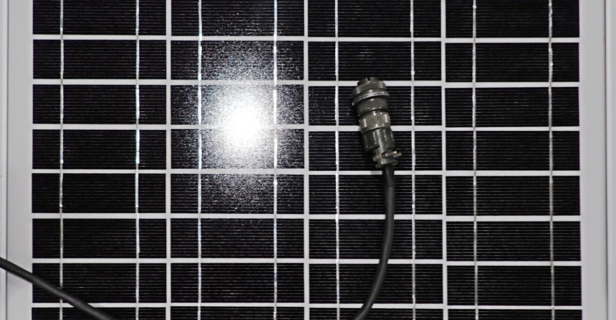 BP 12V solar panel model SX420J rated for 20W I will add the datasheet info when I have a chance