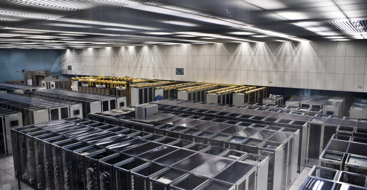 Server room in CERN Switzerland