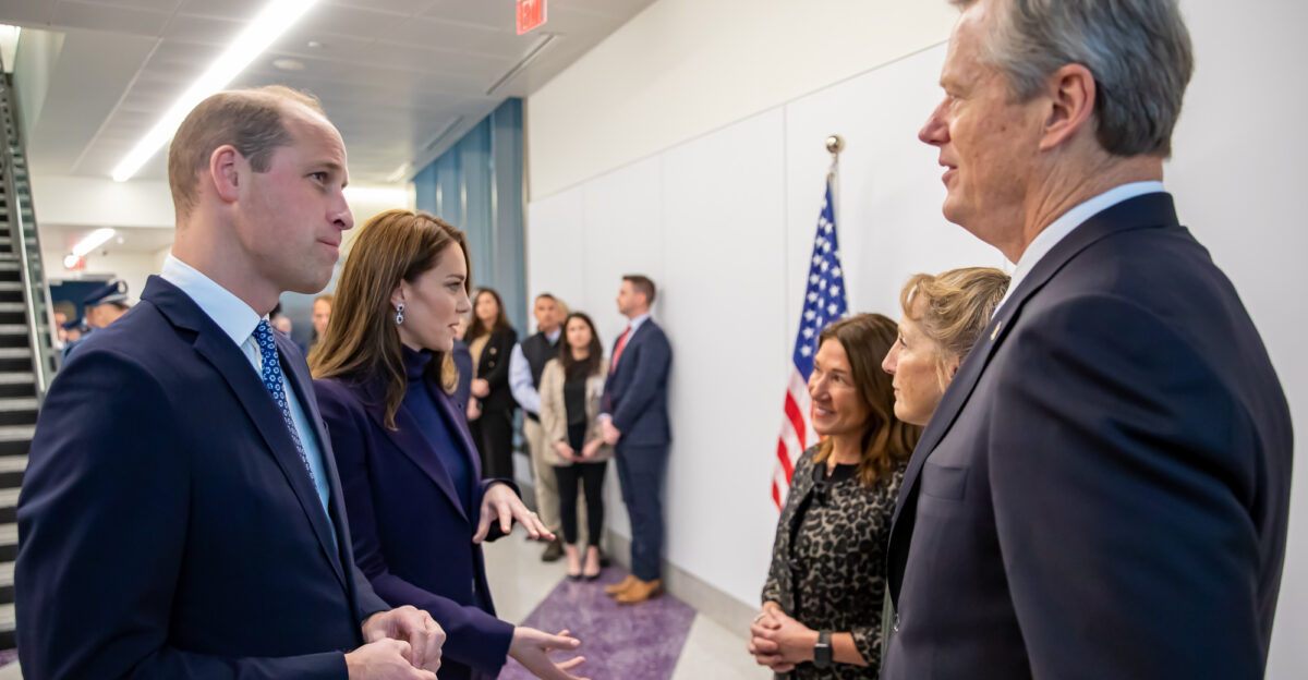 It was wonderful to welcome Their Royal Highnesses the Prince and Princess of Wales to Boston this afternoon on behalf of the Commonwealth Massachusetts is a national leader in climate change and innovation and we are excited to host the EarthshotPrize here
