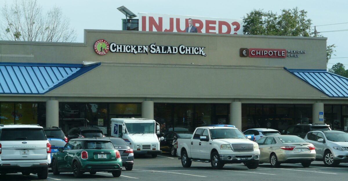 Chicken Salad Chick and Chipotle Mexican Grill on Apalachee Parkway at Gulf Wind Shopping Center in Tallahassee Florida